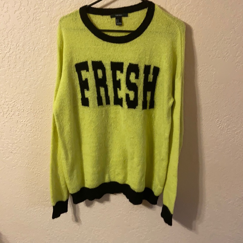 Woman’s over sized sweater